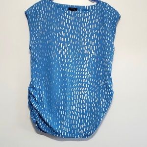 Alfani swim top. Petite PXL padded shoulder women’s blue